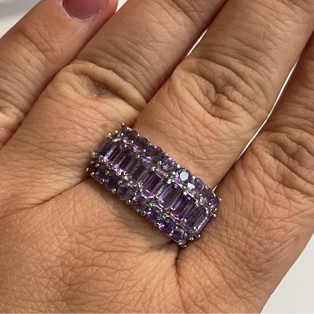 Purple stone ring - Picture 3 of 4